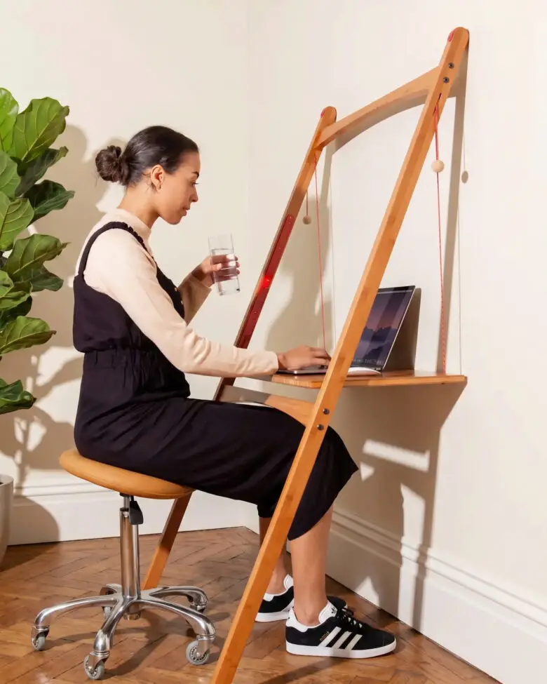 Leandesk Folding Sit-Stand Desk - Image 4