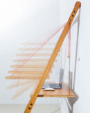 Leandesk Bamboo Folding Sit-Stand Desk – The Space Saving Ergonomic Workstation