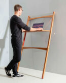 Leandesk Bamboo Folding Sit-Stand Desk – The Space Saving Ergonomic Workstation